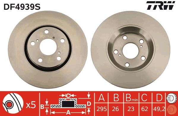 Brake Disc DF4939S