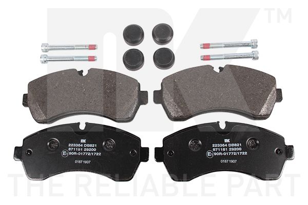 Bremsbelagsatz, Scheibenbremse