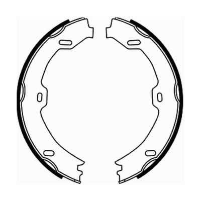 Brake Shoe Set, parking brake CRM007ABE