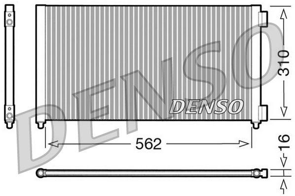 DCN09102 DENSO kondenzátor, klíma