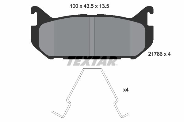 Brake Pad Set, disc brake 2176603