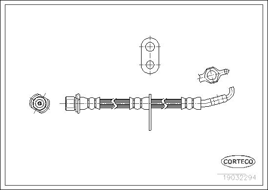 FLEXIBLE DE FREIN TOYOTA COROLLA  0705