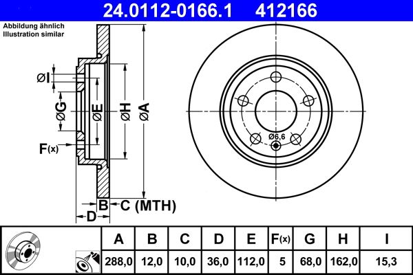 Brake Disc 24.0112-0166.1