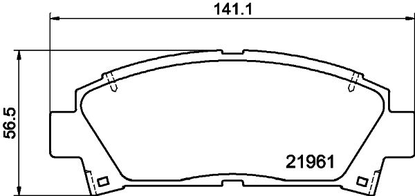 Brake Pad Set, disc brake 8DB 355 016-721