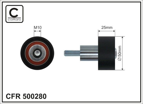 Deflection Pulley/Guide Pulley, timing belt 500280