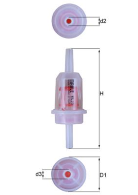 MAHLE KL 23 - Kraftstofffilter