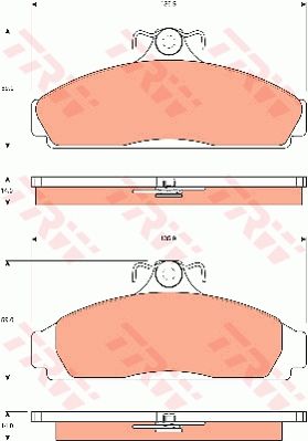 TRW BRAKE PAD SET, DISC BRAKE - TecDoc Only