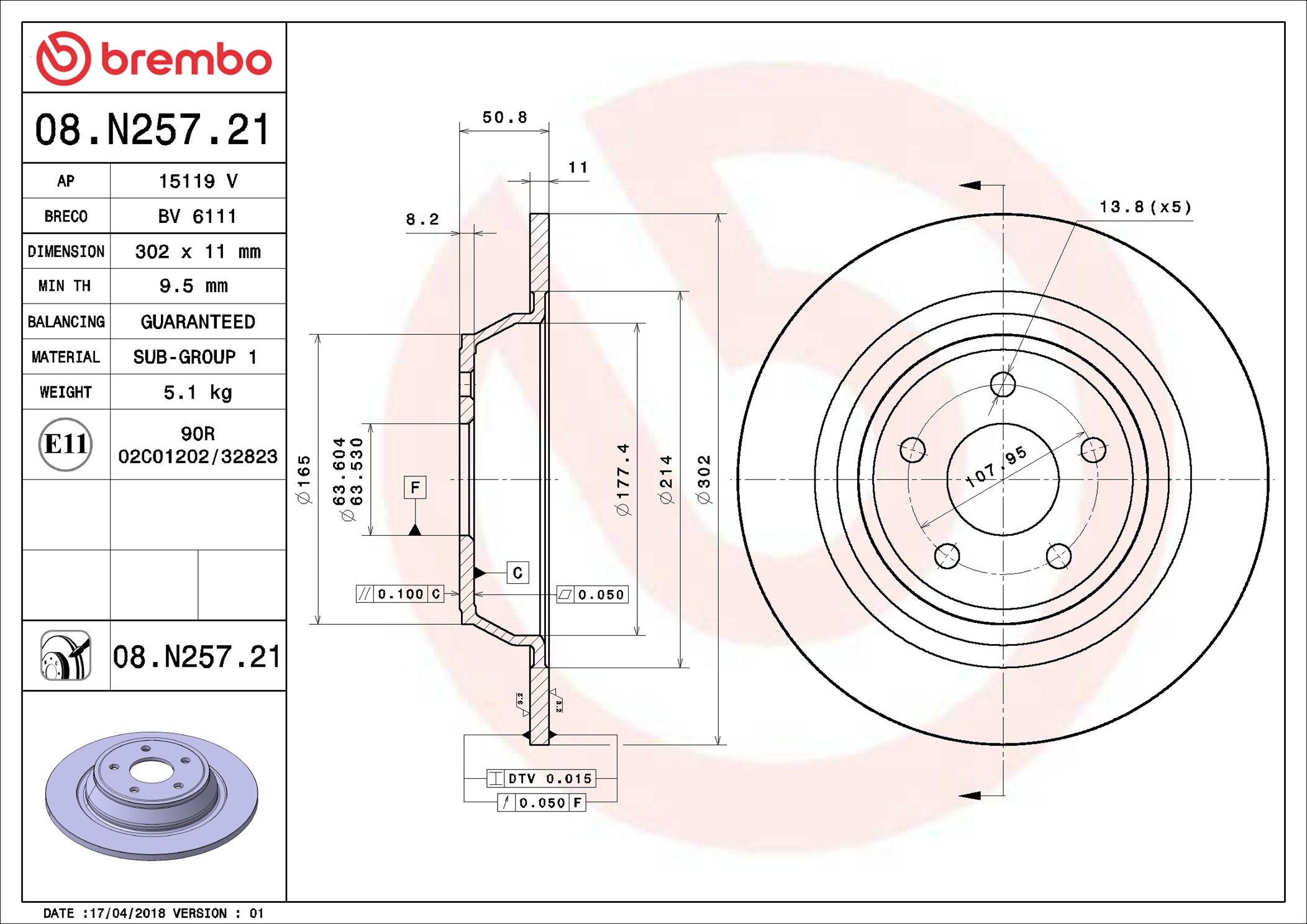 FORD MONDEO MD 15-On (RR) - TecDoc 2