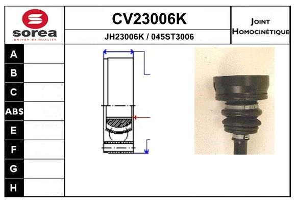 Gelenksatz, Antriebswelle