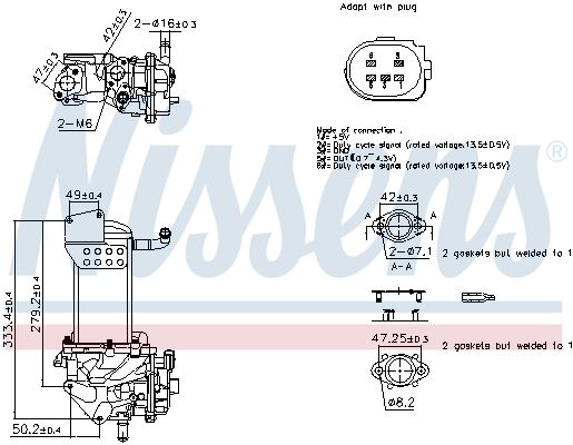 NISSENS 98359 EGR Valve