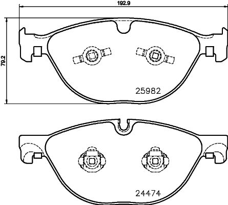 Brake Pad Set, disc brake 8DB 355 021-381