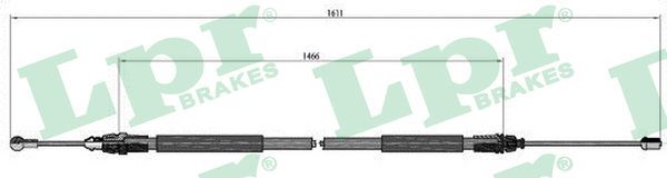 Cable Pull, parking brake C0749B