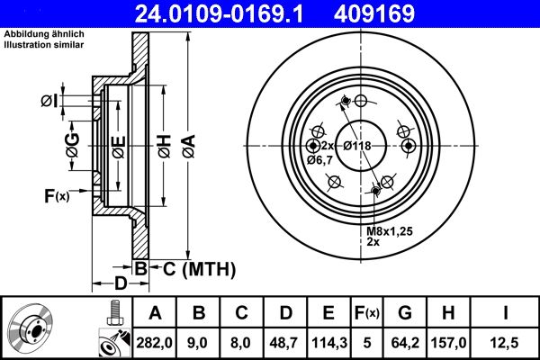 Brake Disc 24.0109-0169.1