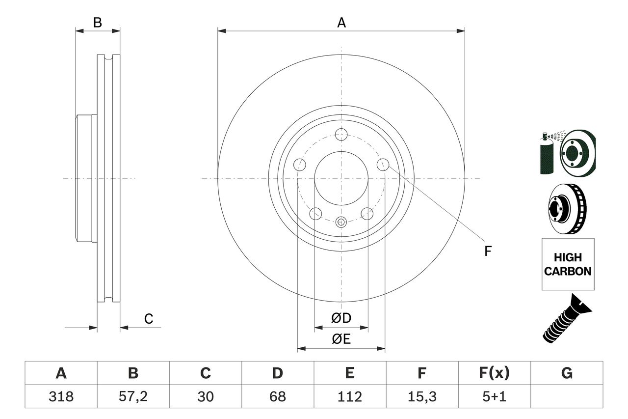 Brake Disc 0 986 479 E49