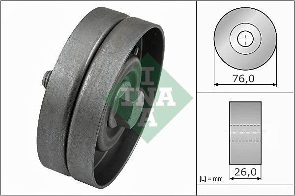 Deflection/Guide Pulley, V-ribbed belt 532 0326 30