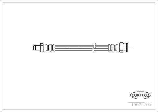 FLEXIBLE DE FREIN CITROEN ZX-PEU  0705