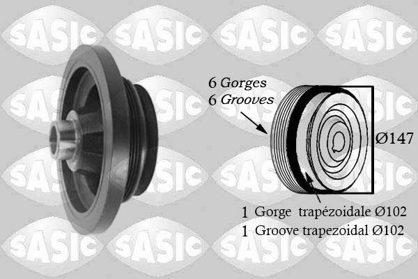 SASIC 2156060 - Riemenscheibe, Kurbelwelle