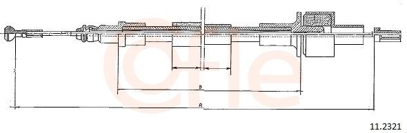 COFLE 11.2321 - Seilzug, Kupplungsbet&auml;tigung