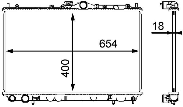 MAHLE CR 549 000S - K&uuml;hler, Motork&uuml;hlung