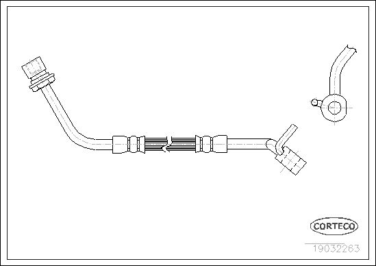 FLEXIBLE DE FREIN FORD TRANSIT  0705