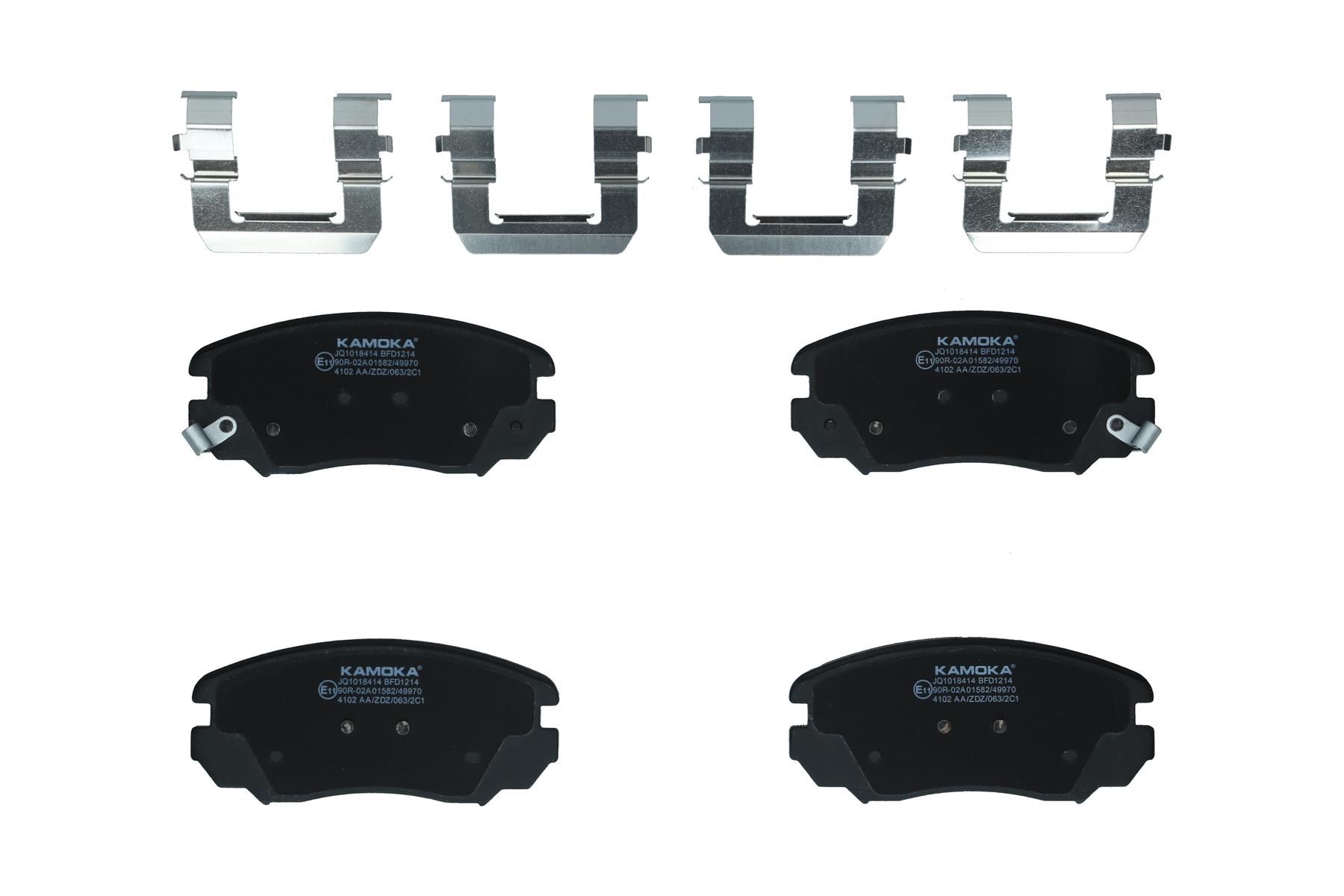 KAMOKA JQ1018414 - Bremsbelagsatz, Scheibenbremse