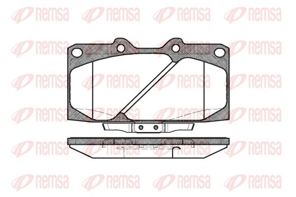 Brake Pad Set, disc brake 0599.04