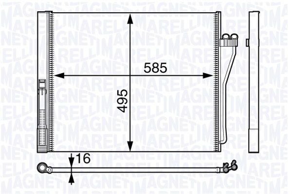 350203717000 MAGNETI MARELLI kondenzátor, klíma