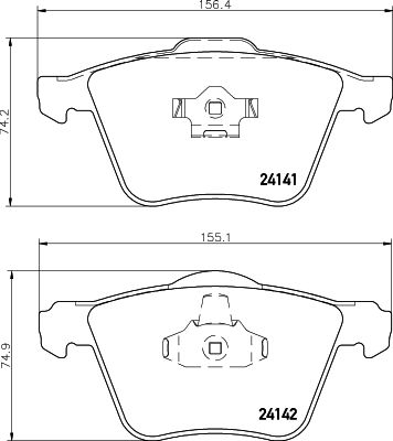 Brake Pad Set, disc brake 8DB 355 011-721