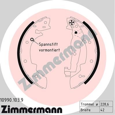 Brake Shoe Set 10990.103.9