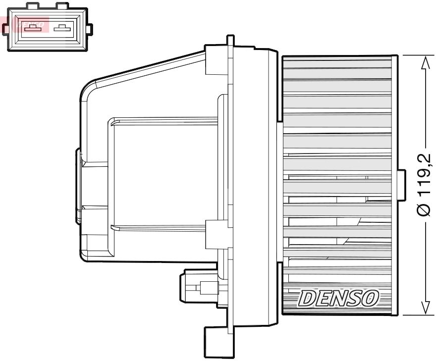 DENSO DEA33003 - Innenraumgebläse