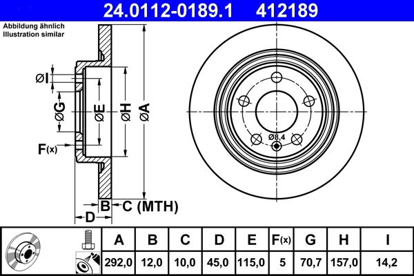 Brake Disc 24.0112-0189.1