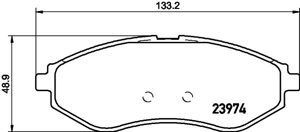 Brake Pad Set, disc brake 8DB 355 011-251