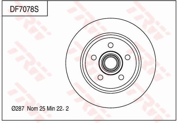 TRW BRAKE DISC - TecDoc Only
