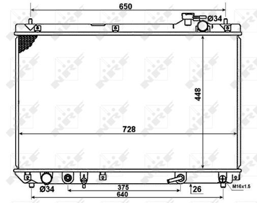 NRF 58378 Radiator, engine cooling