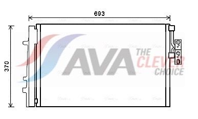 BWA5479D AVA QUALITY COOLING ** CLEVER FIT ** kondenzátor, klíma