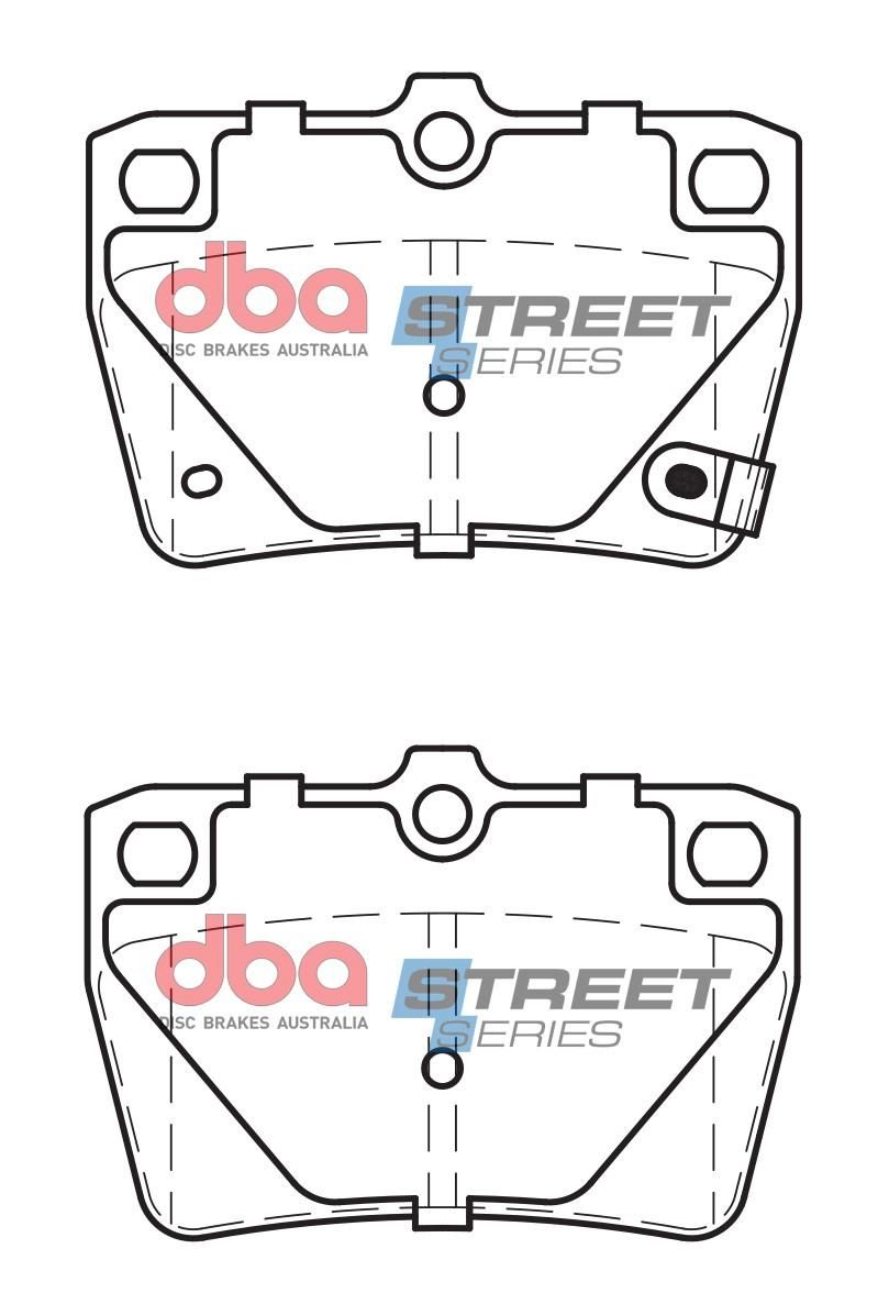 DBA SS STREET SERIES BRAKE PADS [ Chery & Toyota 1994-2010 R ] - TecDoc Only