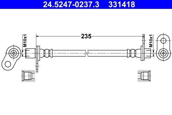 ATE 24.5247-0237.3 - Bremsschlauch