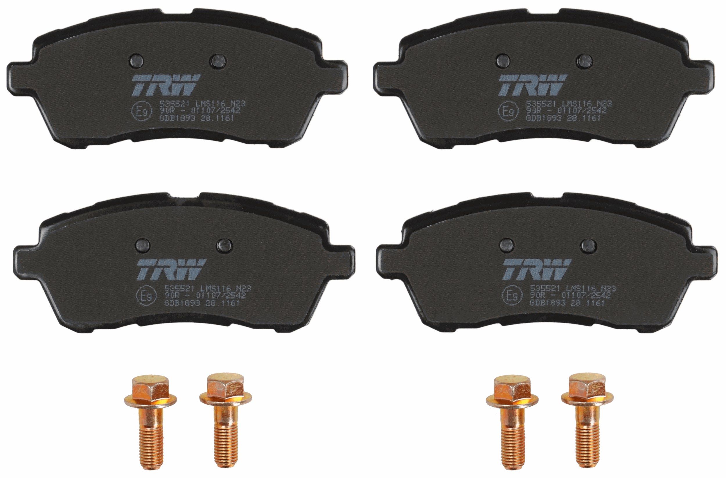 TRW DISC BRAKE PADS - TecDoc 2
