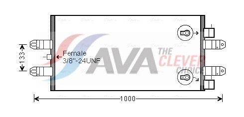 SC5047 AVA QUALITY COOLING kondenzátor, klíma