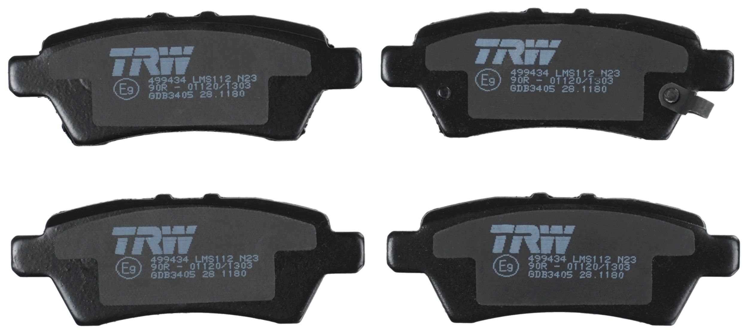 TRW DISC BRAKE PADS - TecDoc 2