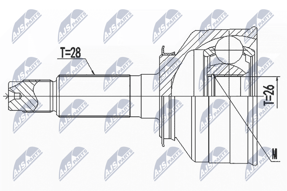 NTY NPZ-KA-366 Gelenksatz, Antriebswelle