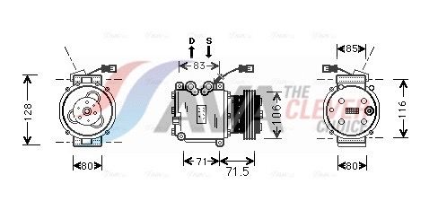 HDAK009 AVA QUALITY COOLING ** CLEVER FIT ** kompresszor, klíma