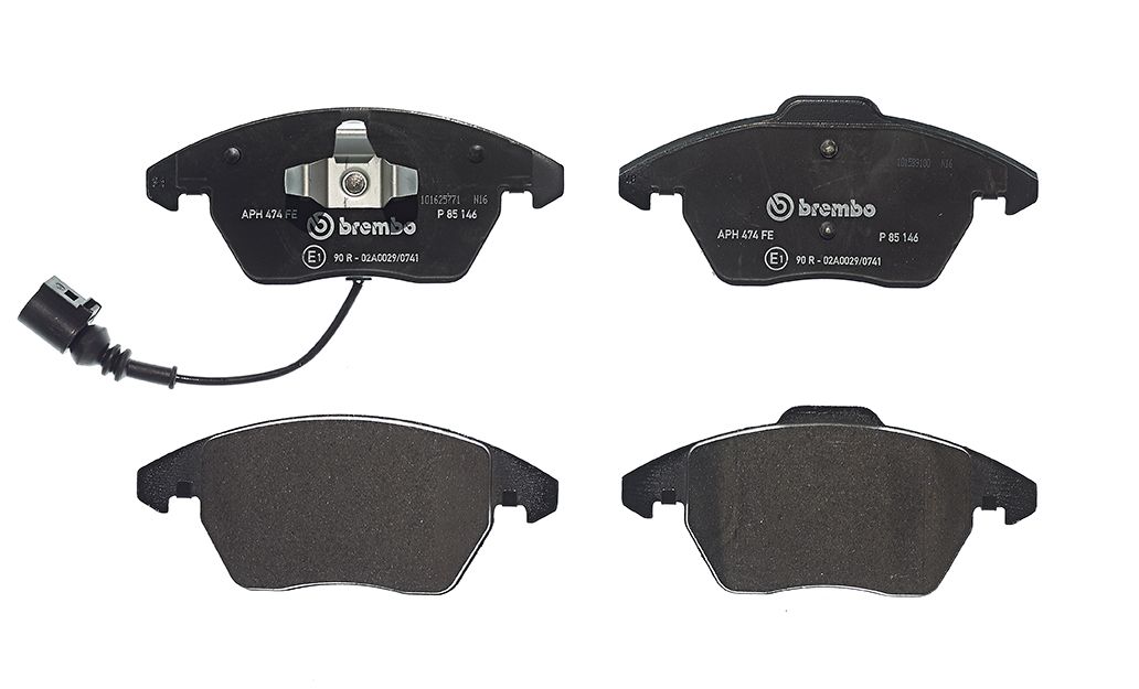 BREMBO P 85 146 - Bremsbelagsatz, Scheibenbremse PRIME LINE