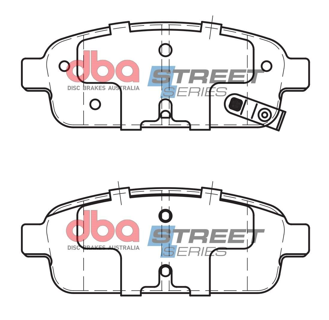DBA SS STREET SERIES BRAKE PADS [ Daewoo/Holden & Opel   2009-2014 R ] - TecDoc Only