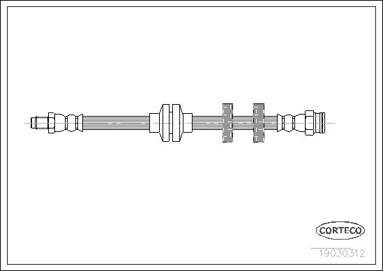 FLEXIBLE DE FREIN FIAT DOBLO  0705