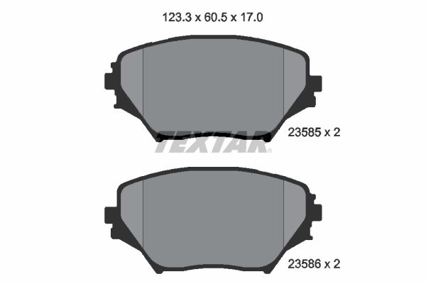 Brake Pad Set, disc brake 2358501