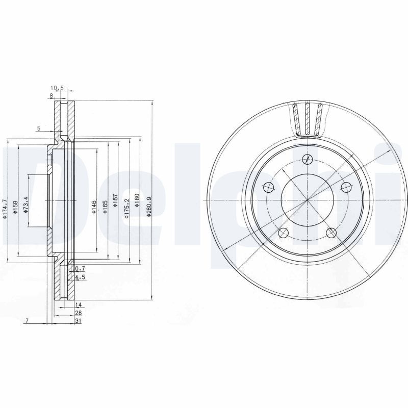 Brake Disc BG3715