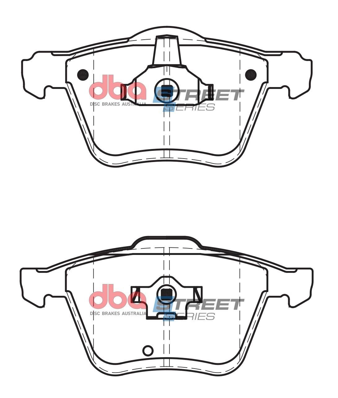 DBA SS STREET SERIES BRAKE PADS [ Volvo XC90 2003-2014 F ] - TecDoc Only