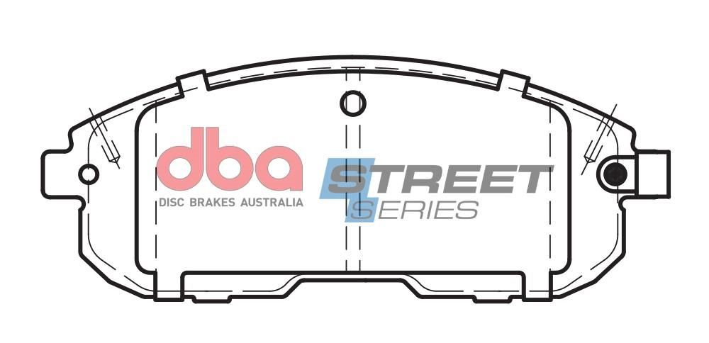 DBA SS STREET SERIES BRAKE PADS [ Nissan Pulsar 2012 - On F ] - TecDoc Only
