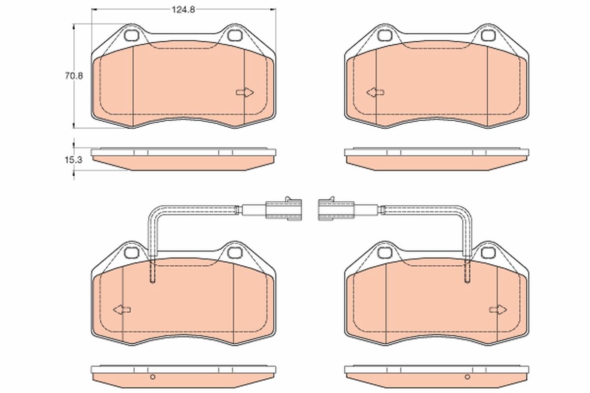 Brake Pad Set, disc brake GDB2045